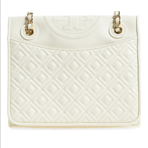 tory burch white handbag